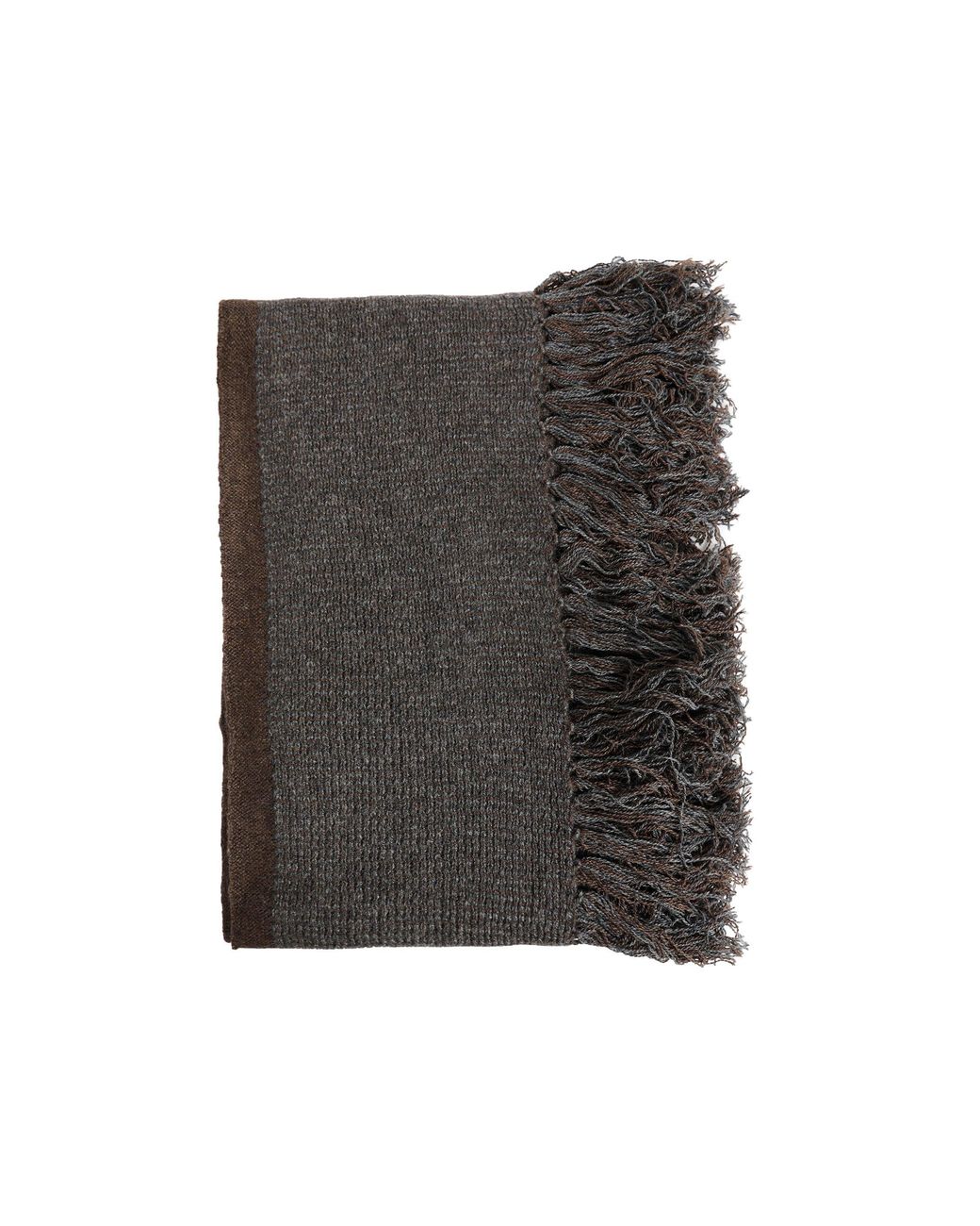 Ziggy Chen Gray Single Crochet Scarf for men
