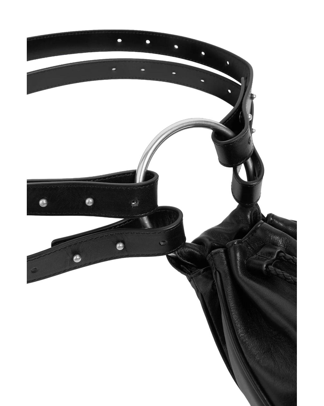 Ann Demeulemeester Black The Kenan Pouch With Tassels