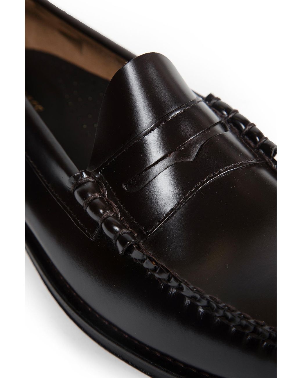G.H.BASS Black Weejuns Larson Penny Loafers for men