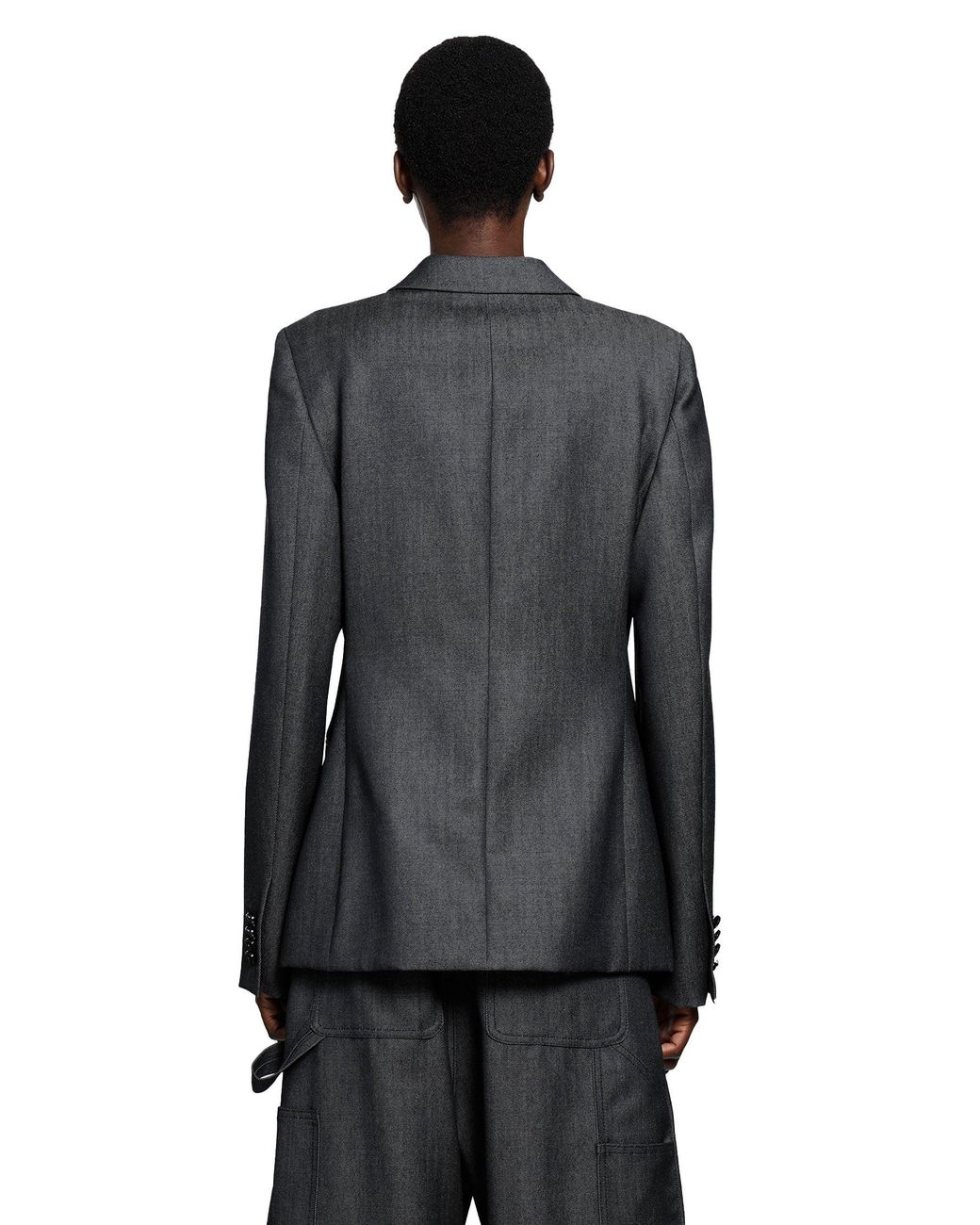 Balenciaga Black Db Tailored Blazer