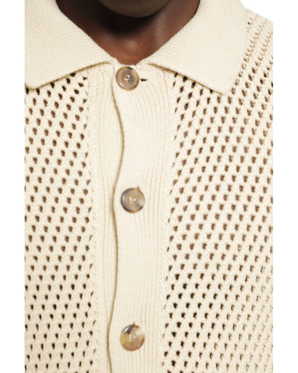Prada Natural Linen And Cotton Cardigan for men