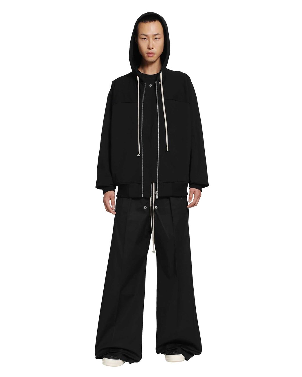 Rick Owens Black Tower Wide Bela Pants for men