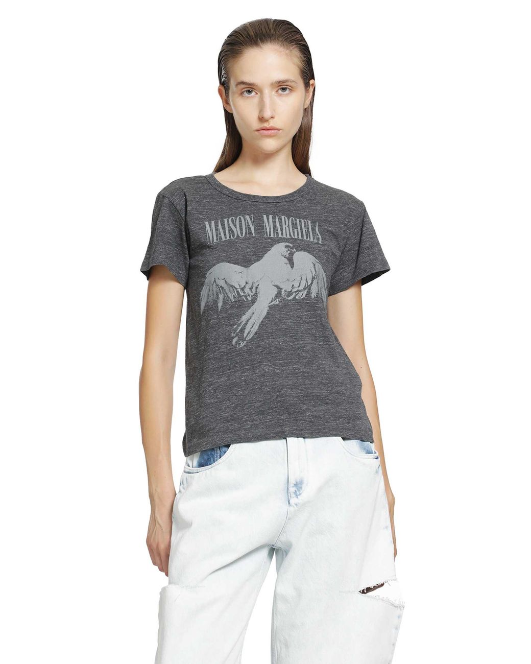 Maison Margiela Blue Cotton T-Shirt