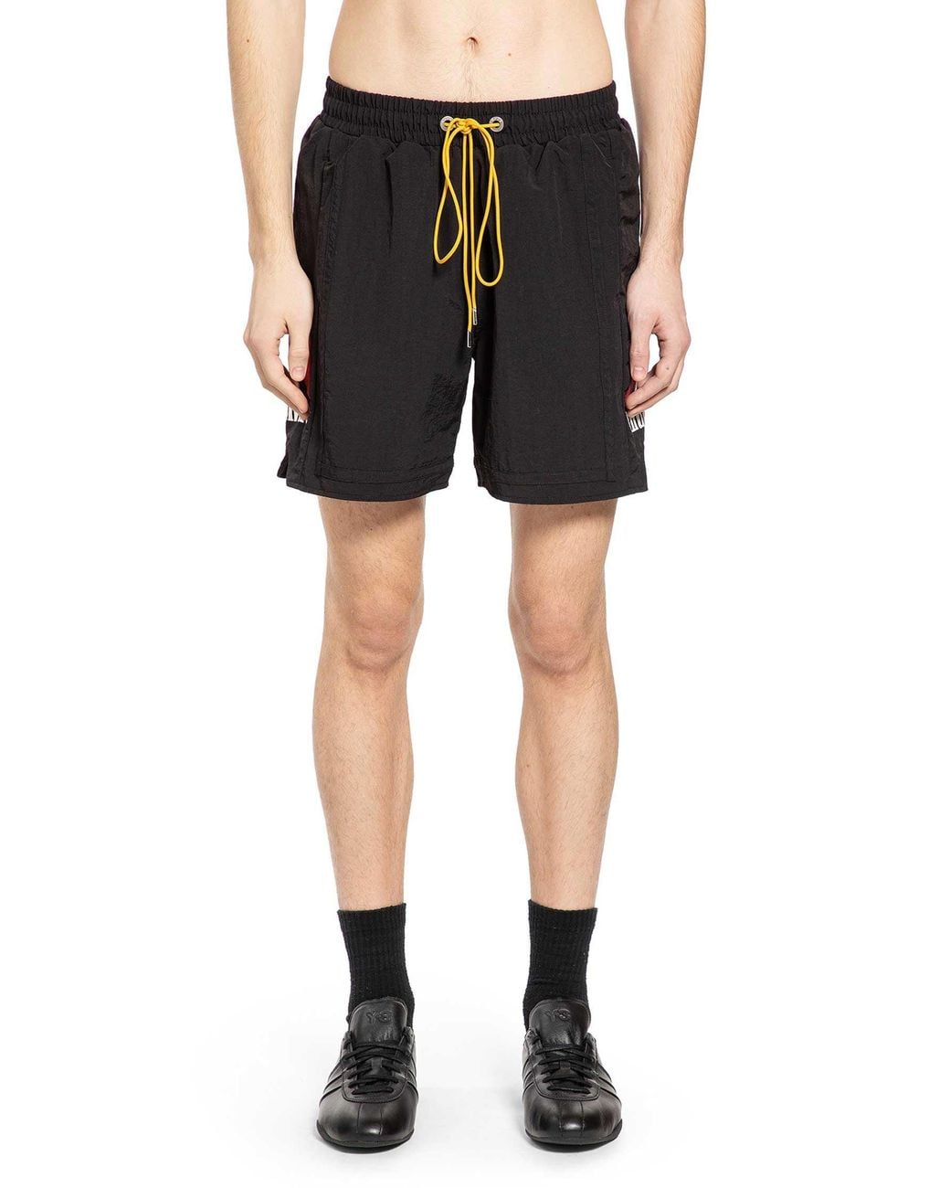 Rhude Black Moonlight Logo Shorts for men