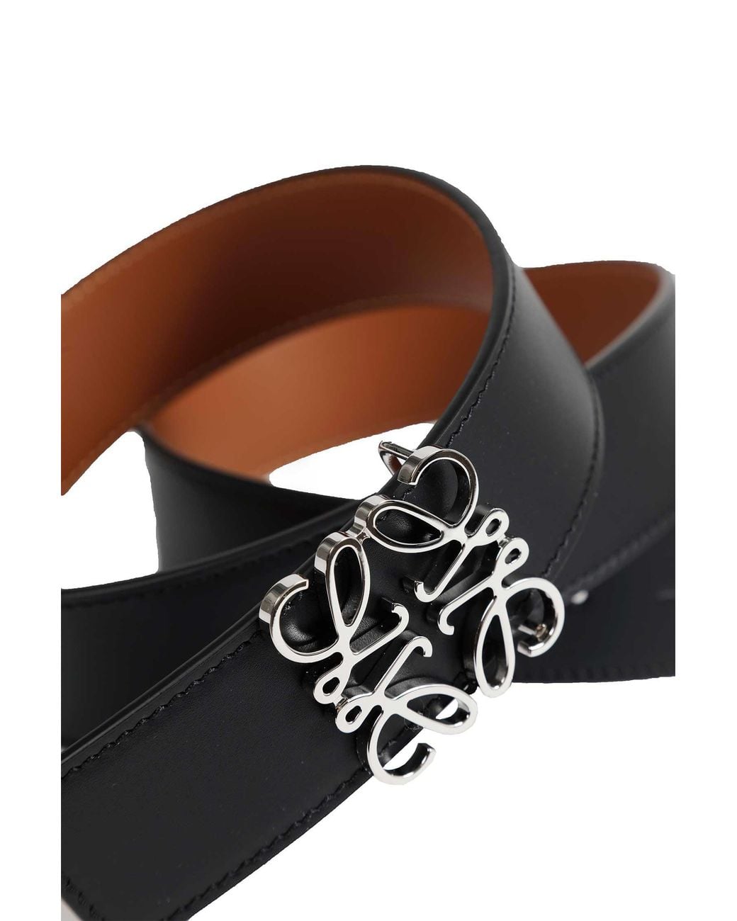 Loewe Black Reversible Leather Belt for men
