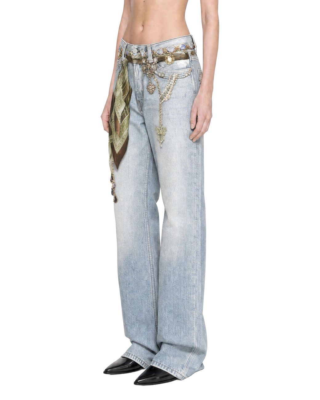 Acne Blue Trompe-L'Oeil Jeans