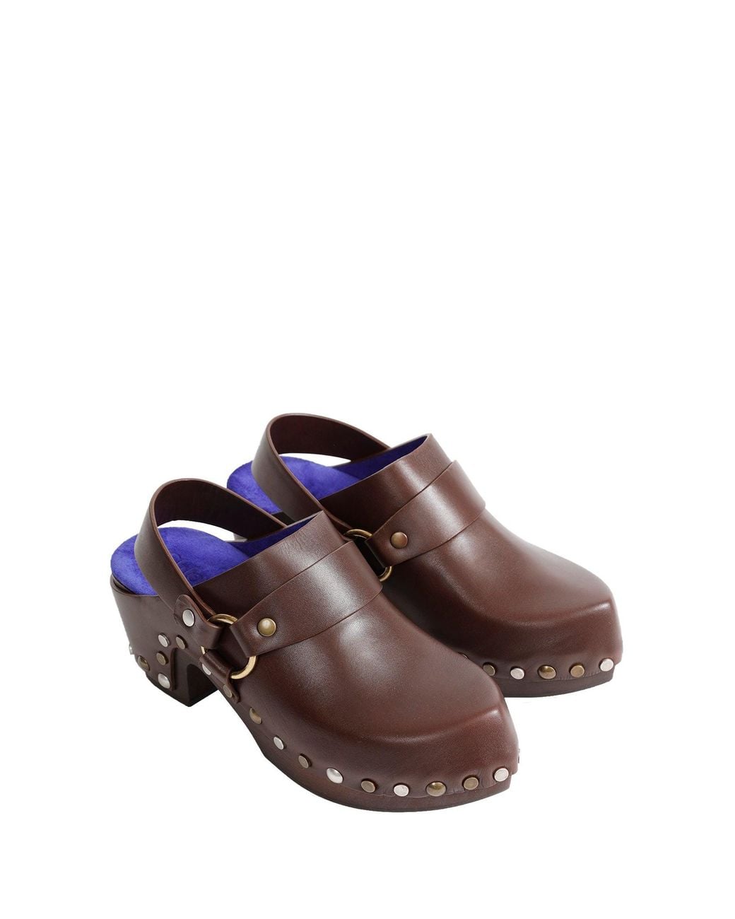 Chloé Brown Talis Wedge Clogs