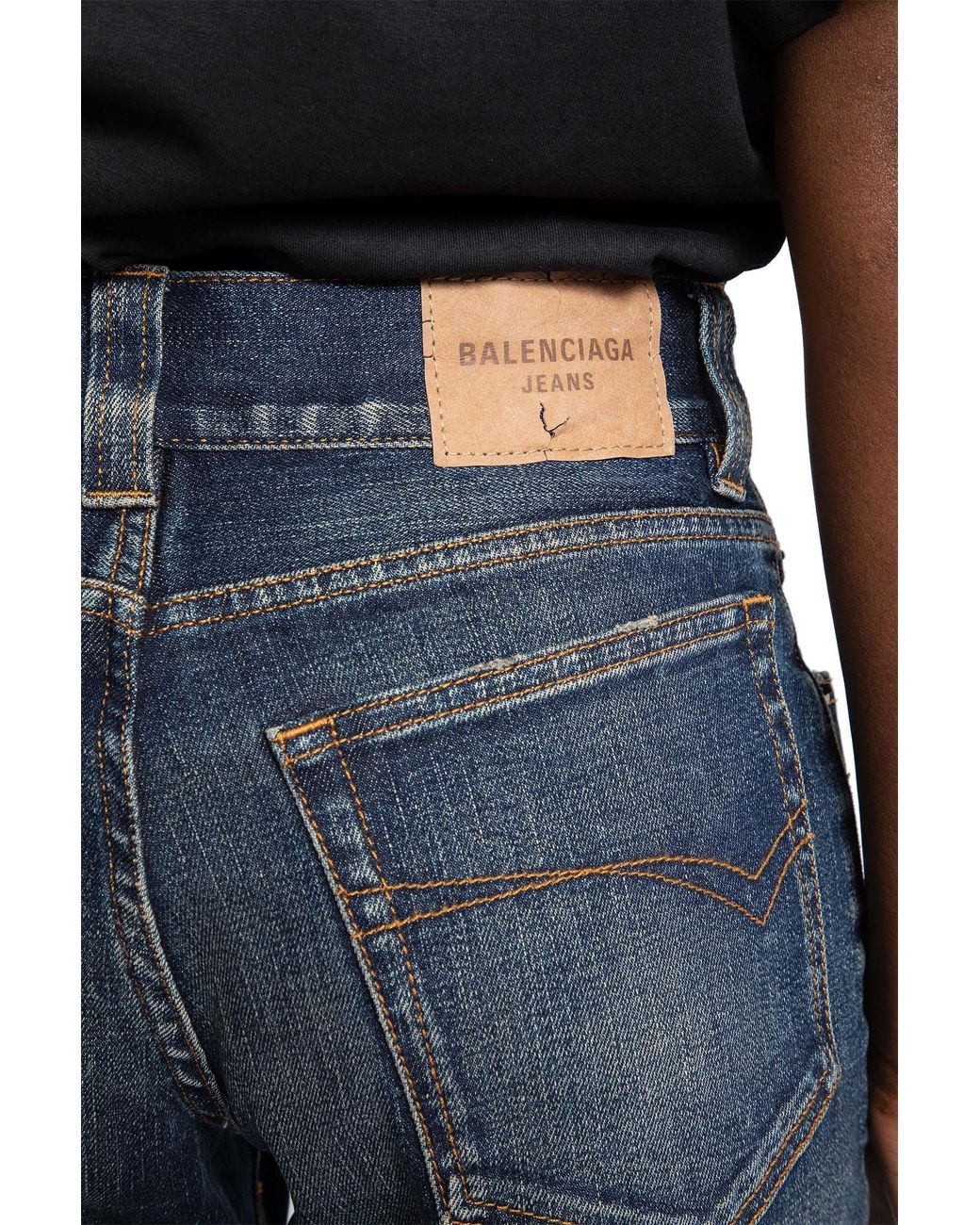 Balenciaga Blue Slim Fit Bootcut Pants