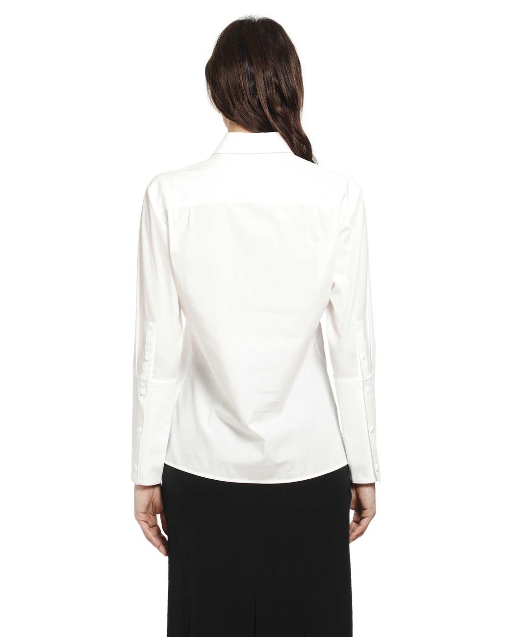 Yohji Yamamoto White Broad Gather Detail Shirt