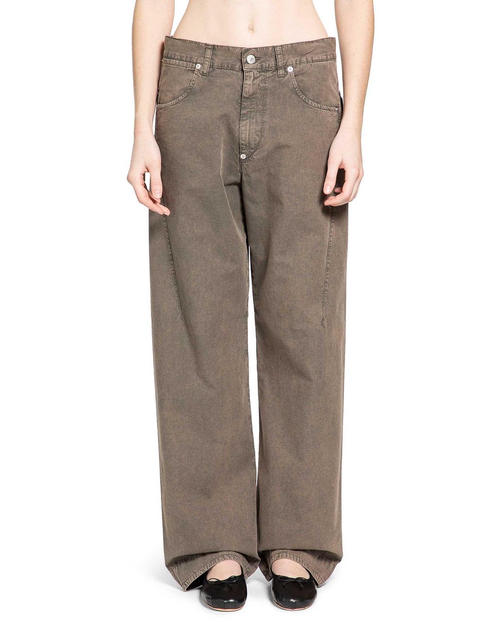 6397 Brown Darted Pants