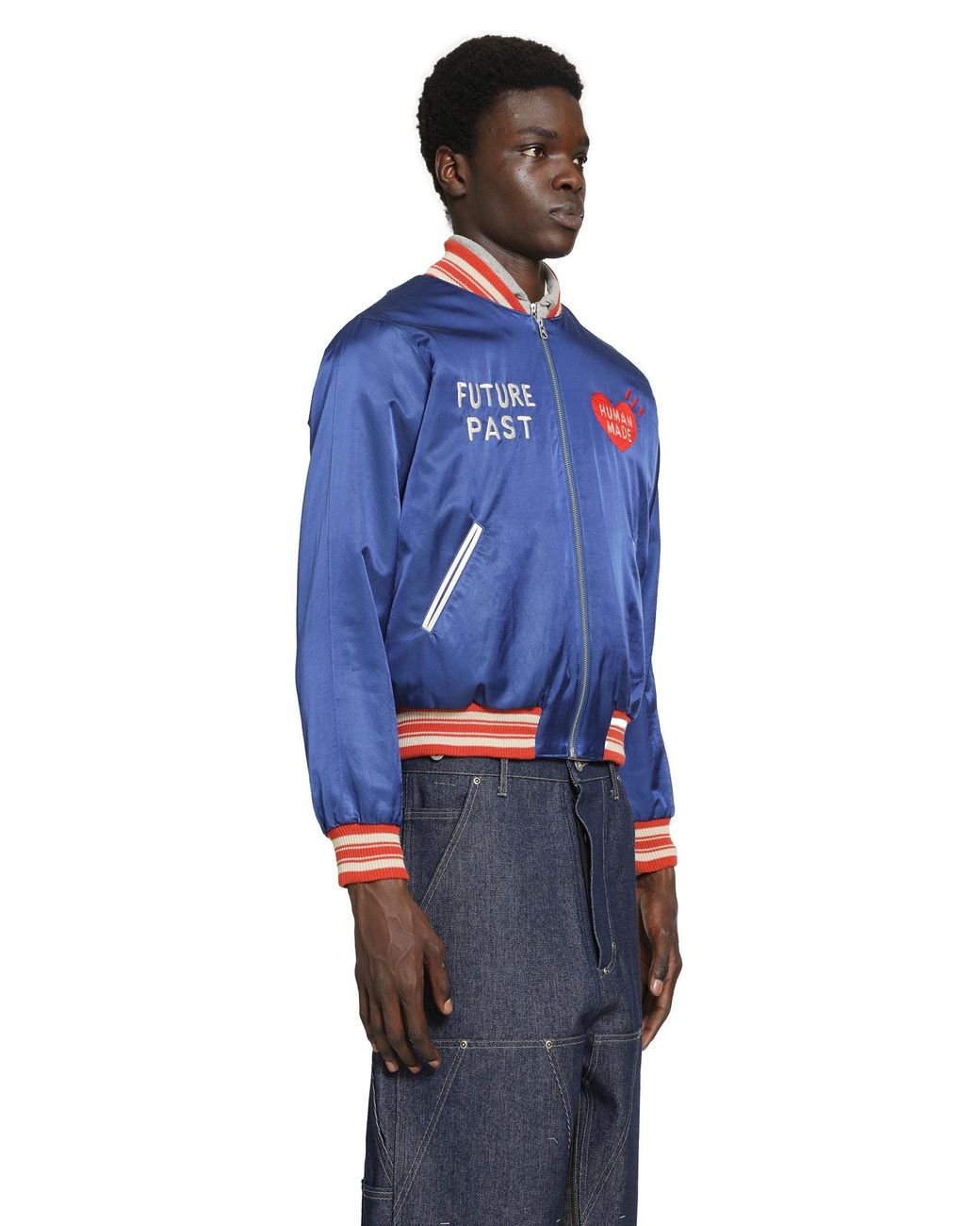 Human Made Blue Satin Jacket for men