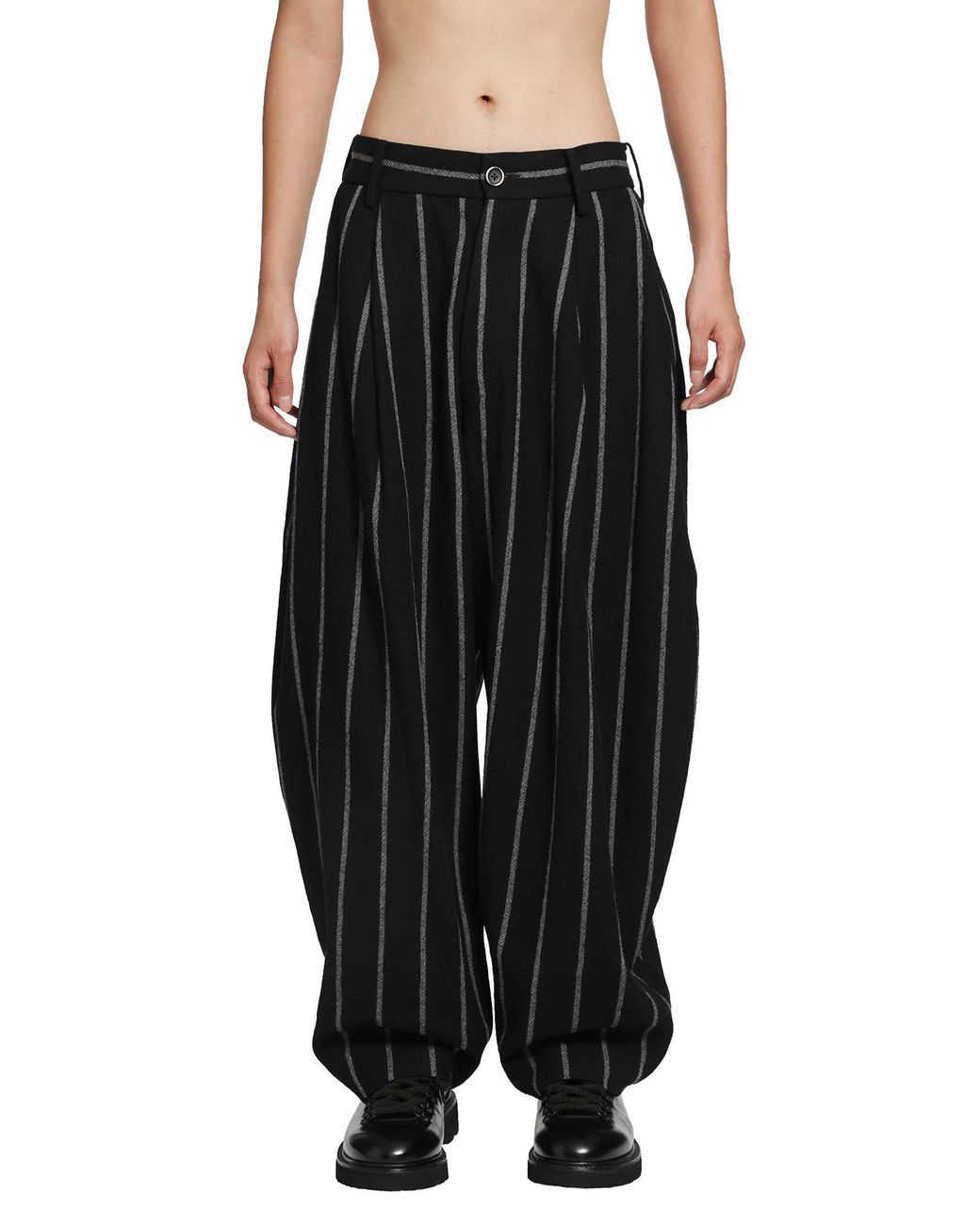 Uma Wang Black Patina Pants for men