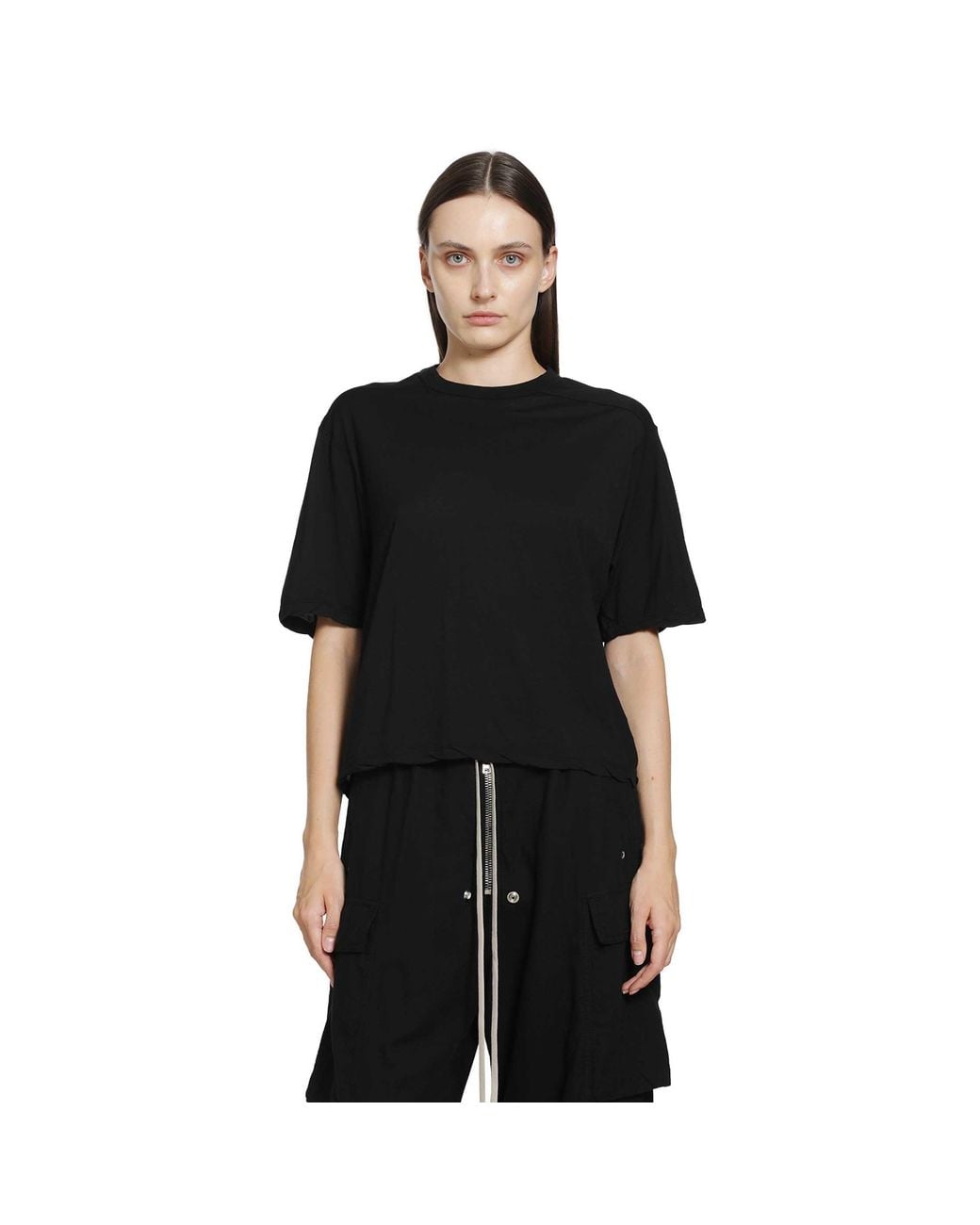 Rick Owens Black Tower Walrus Short Sleeve T-Shirt