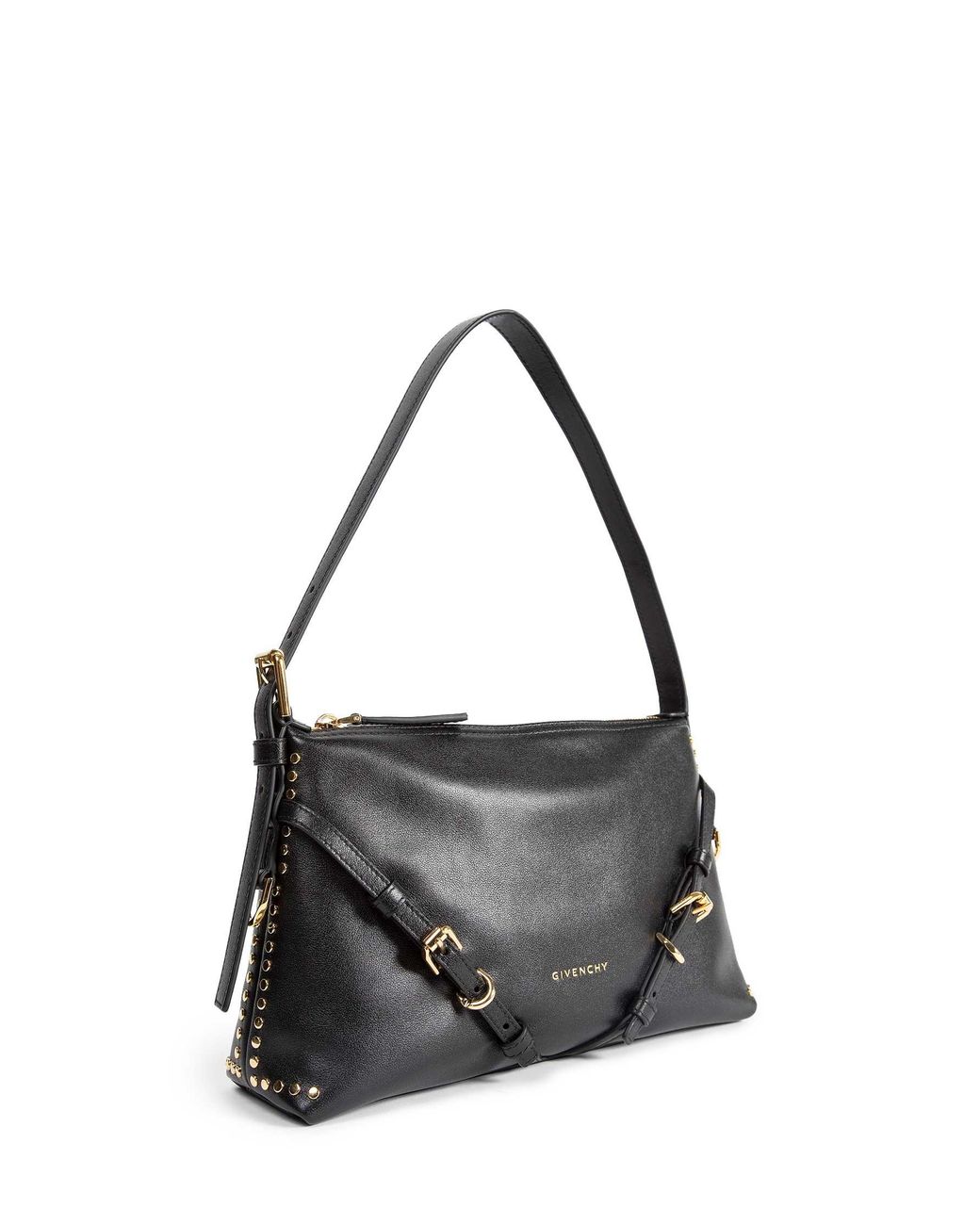 Givenchy Black Mini Voyou Leather Shoulder Bag