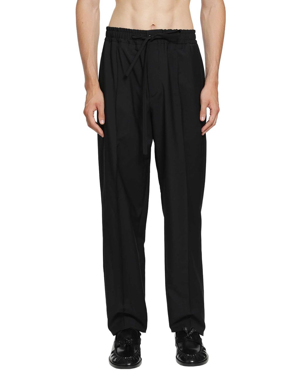 Valentino Black Wool Trousers for men