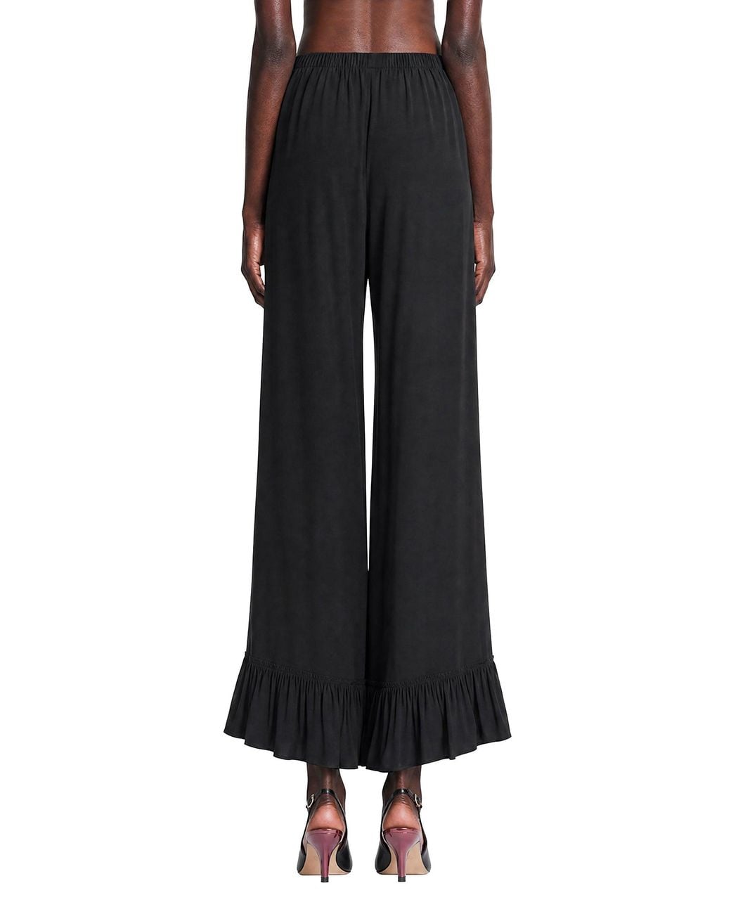 Chloé Black Cropped Fluid Pants