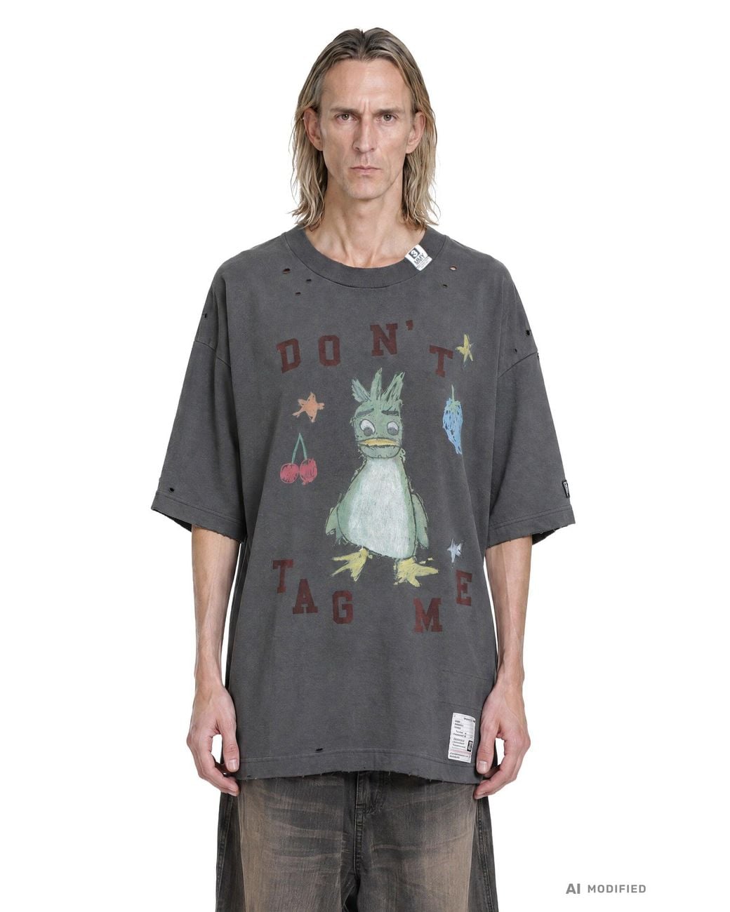 Maison Mihara Yasuhiro Gray Kids Doodle Tee for men