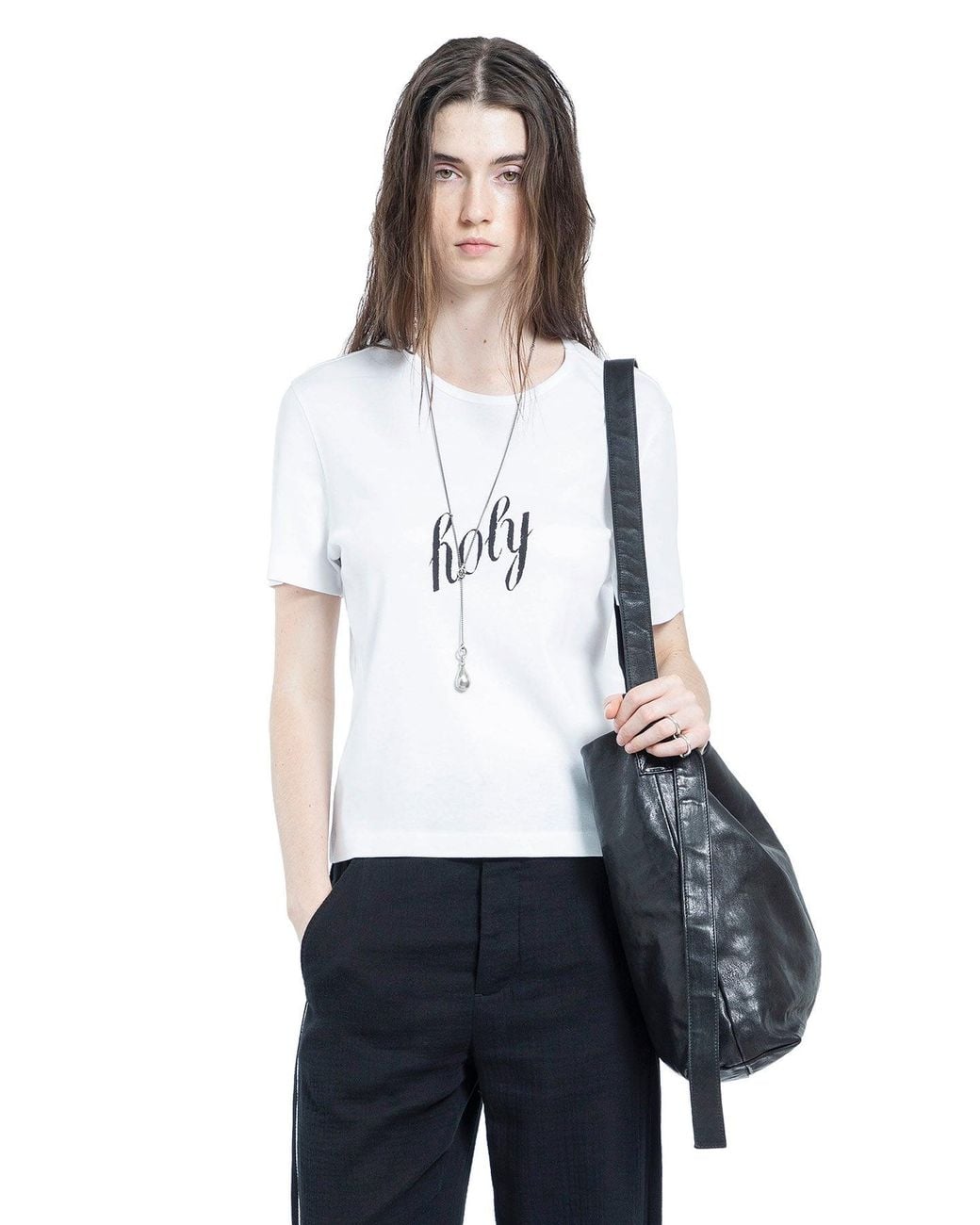 Ann Demeulemeester White Fanie Standard Fit T-Shirt