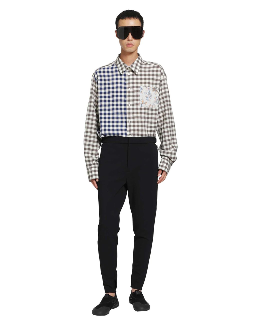 Loewe Black Stretch Wool Blend Trousers for men