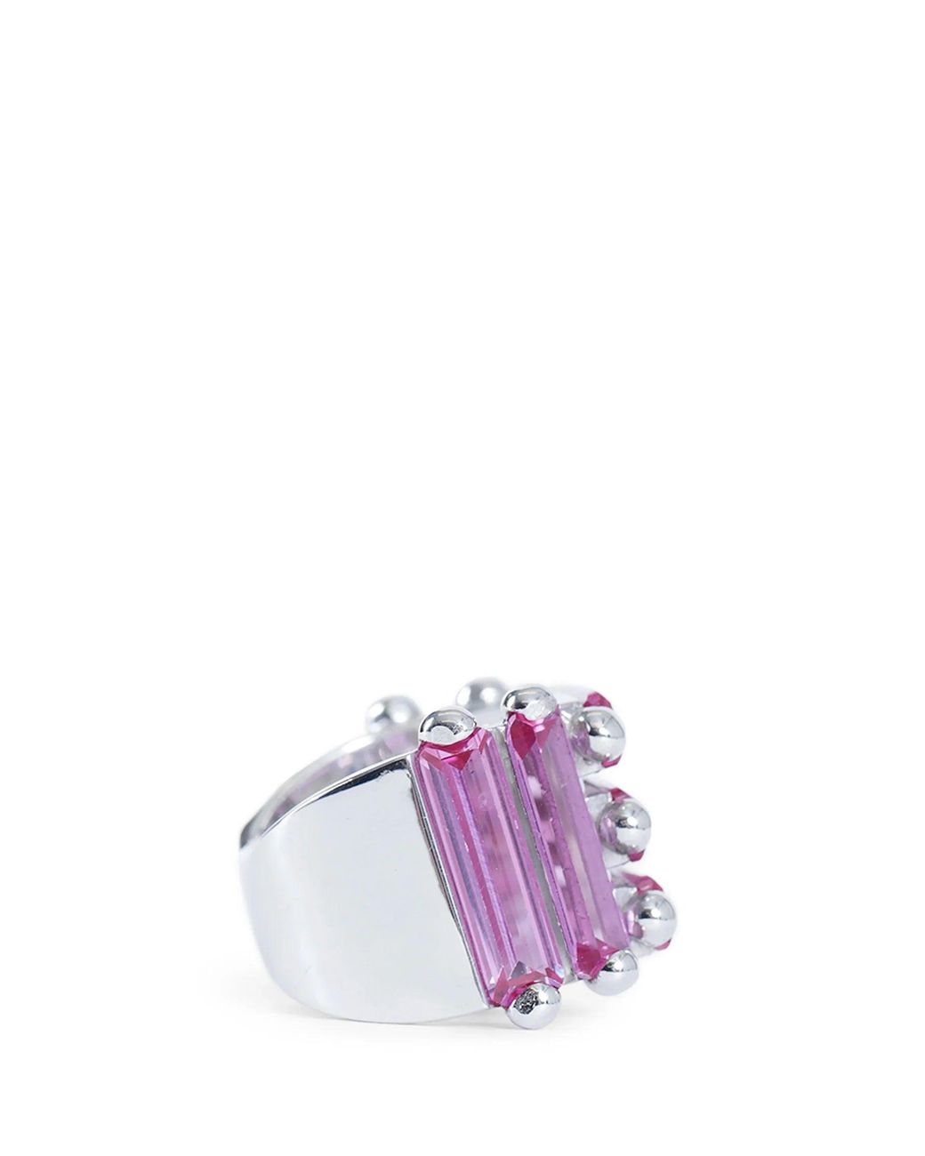 ALAN CROCETTI Purple Crystallised Armour Ring