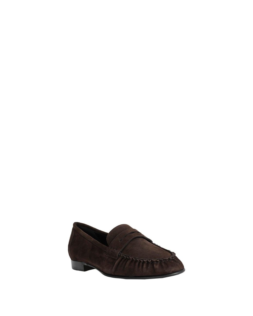 Aeyde Black Aldous Suede Penny-Slot Loafers