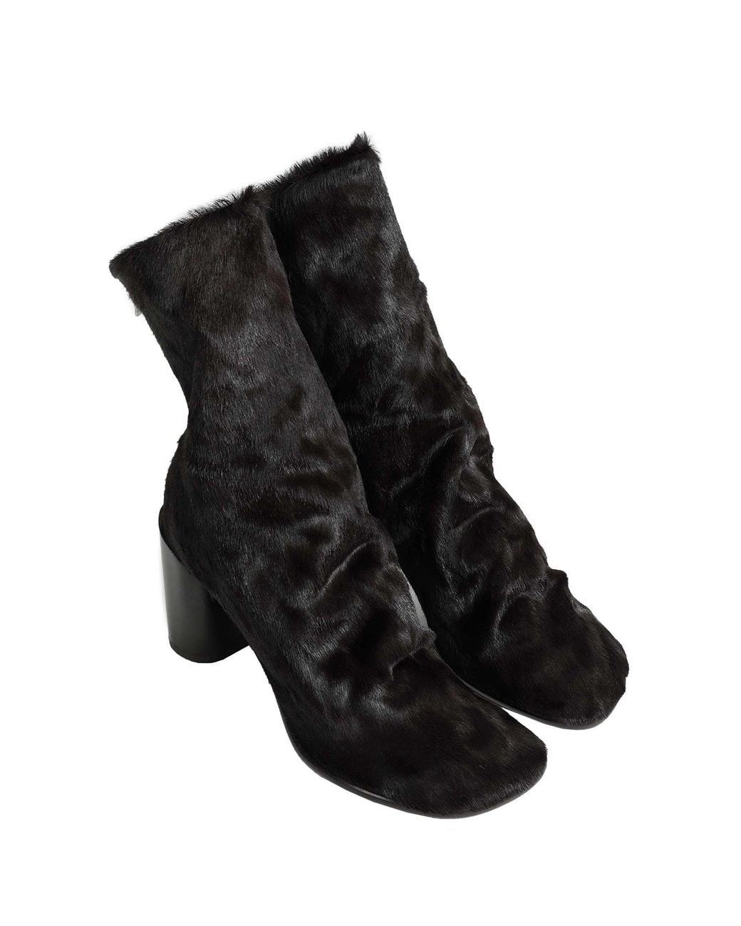 Lemaire Black 80 Mm Glove Ankle Boots