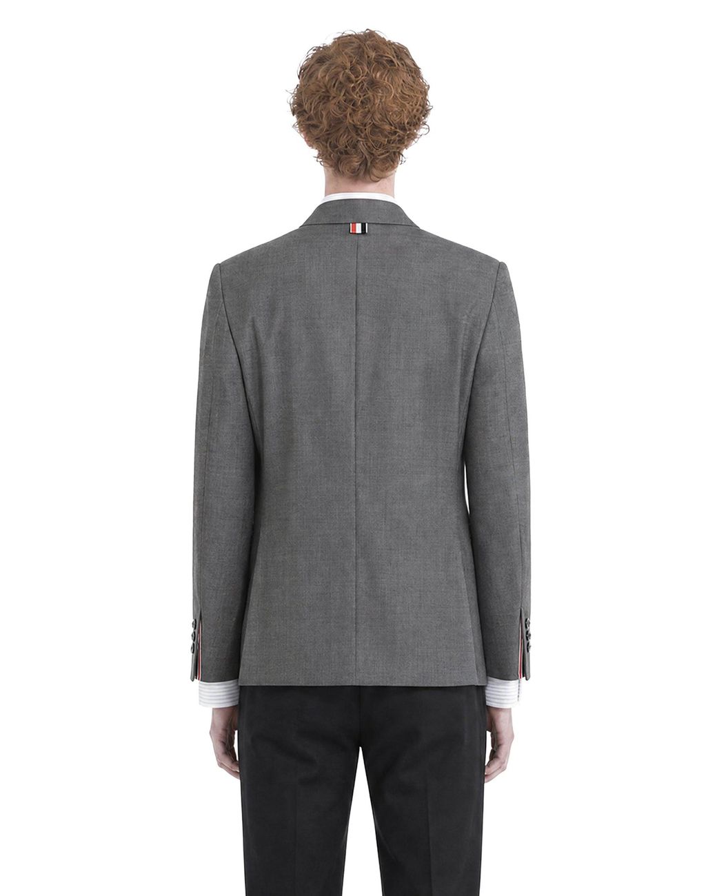 Thom Browne Gray Super 120's Twill Classic Sports Blazer for men