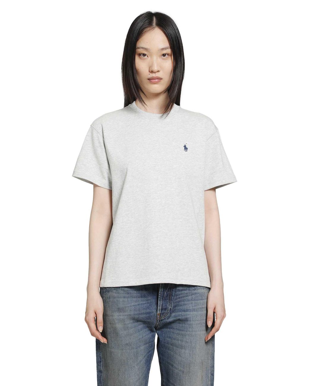 Polo Ralph Lauren White Pony Cotton Jersey T-Shirt