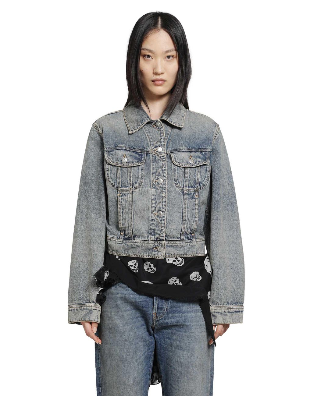McQueen Gray Denim Jacket