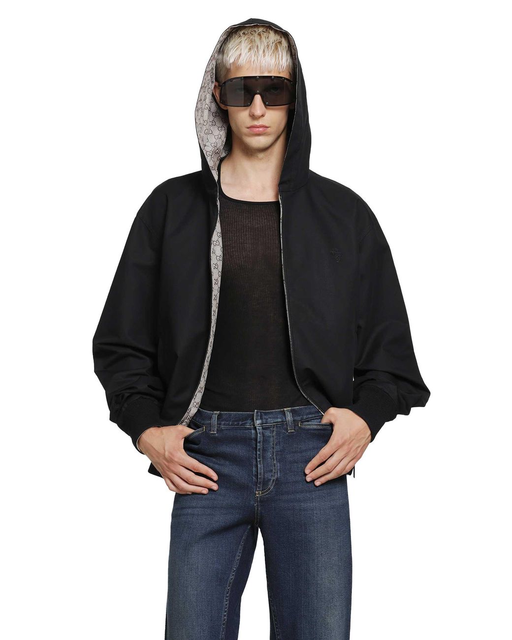Gucci Black Reversible Zip Jacket for men