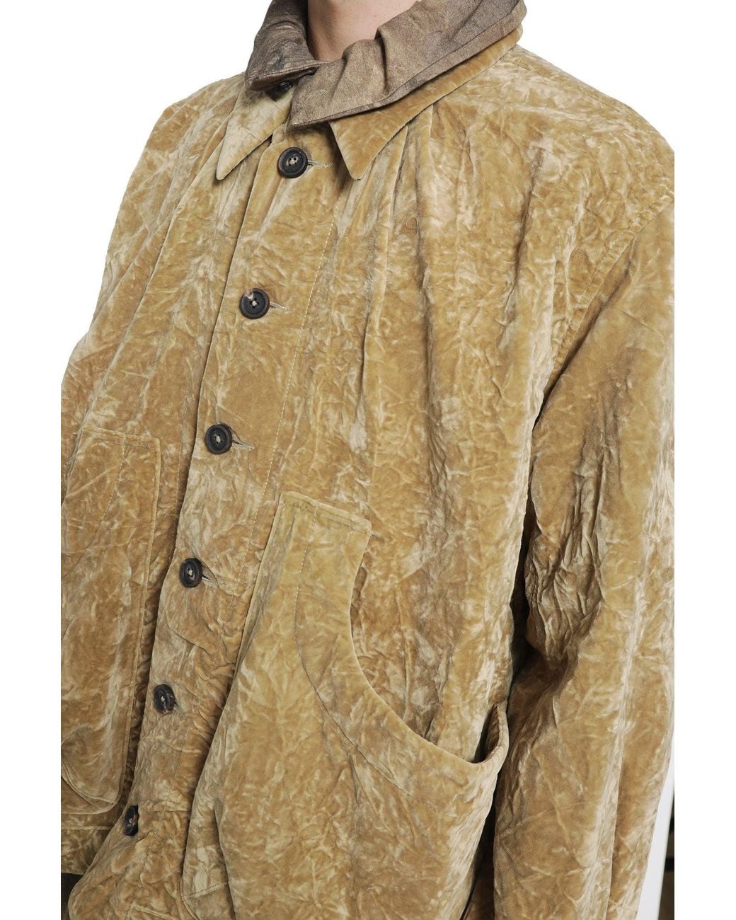 Ziggy Chen Metallic Layered Velvet Jacket for men