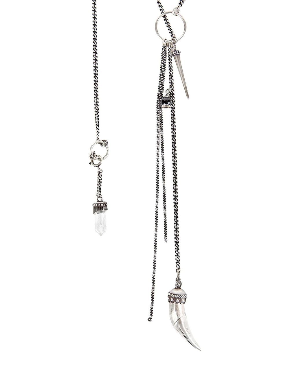 Ann Demeulemeester Metallic Ellsu Necklace for men