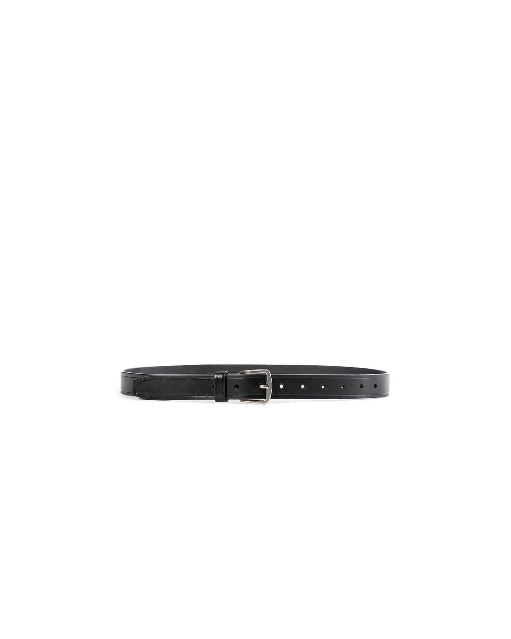 Ann Demeulemeester Black Willow Leather Belt for men