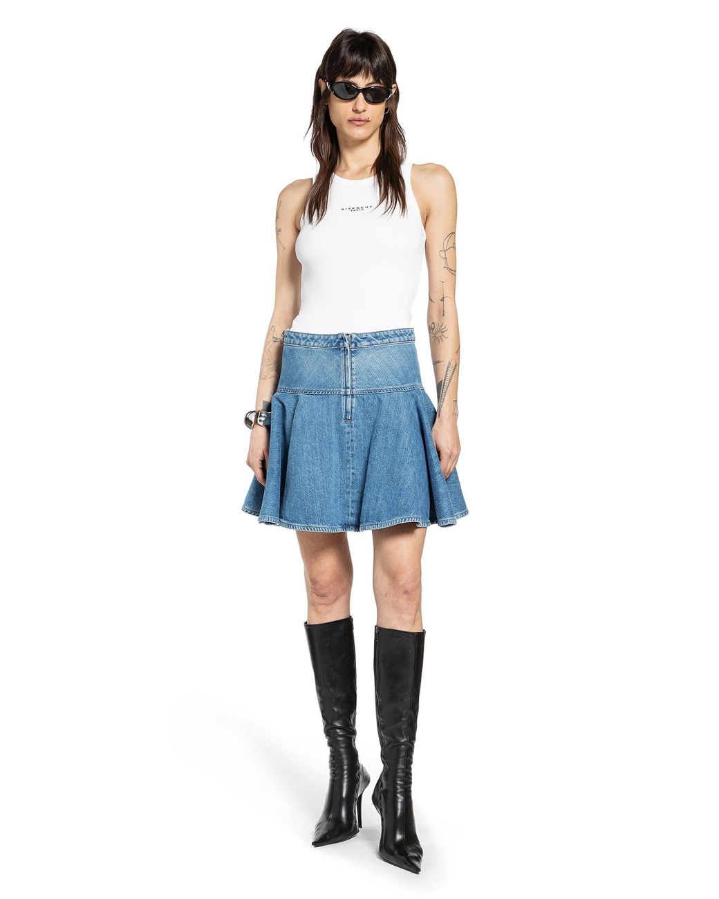 Givenchy Blue Givenhy Paris Tank Top