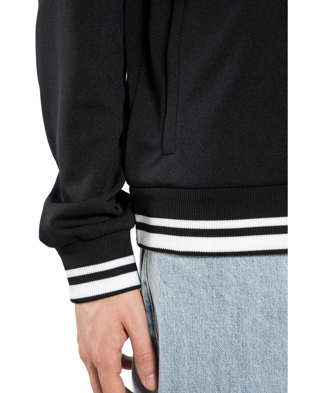 Gucci Black Technical Jersey Zip-Up Hoodie for men
