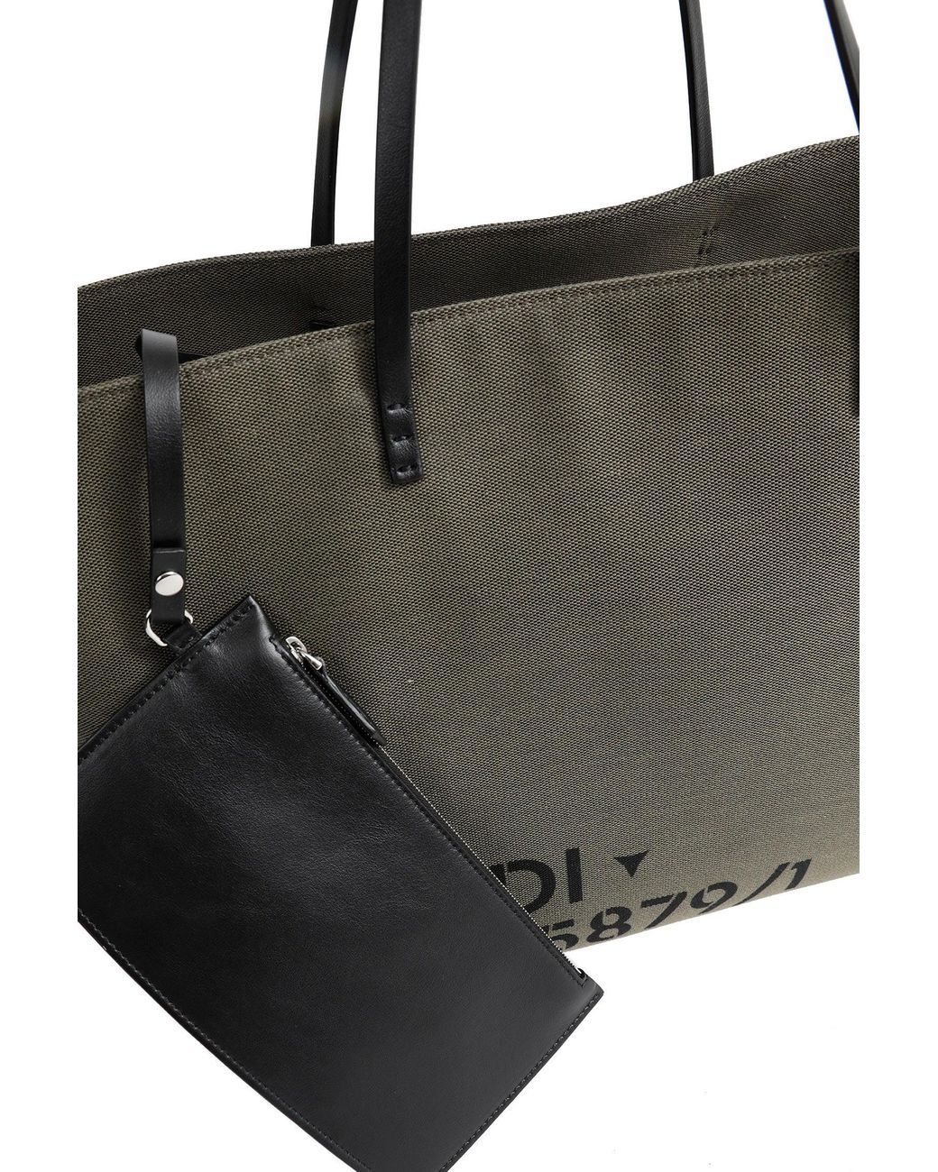 Fendi Gray Large Roll Bag for men