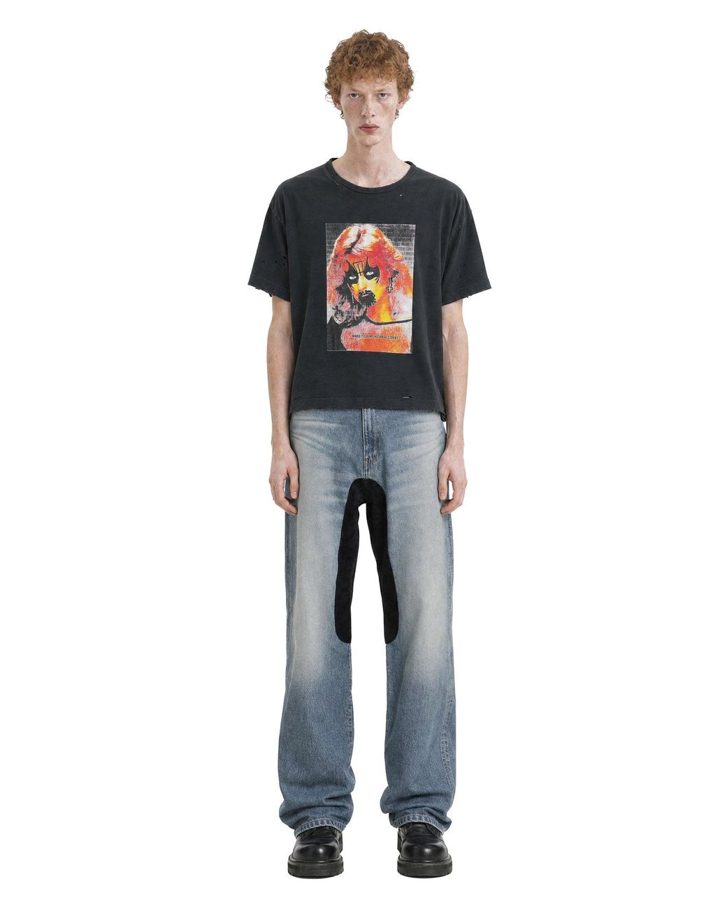 Marking Distance Black Accident Tee for men
