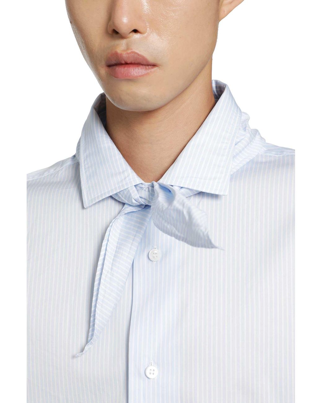 SALON C. LUNDMAN Blue Bandana Shirt for men