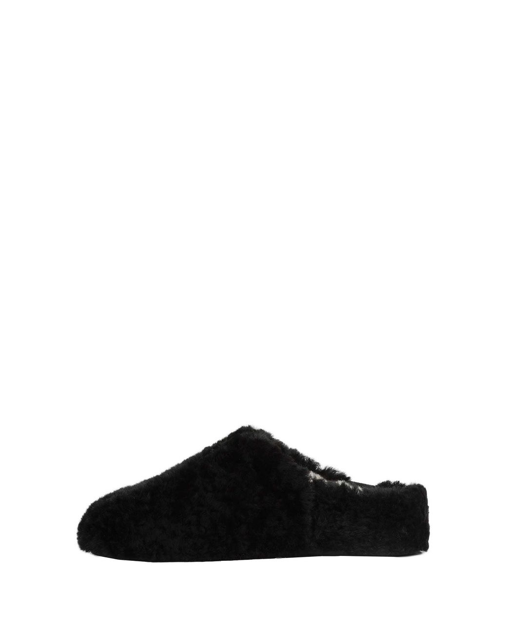 Ugg Black Elea Fluffed Slip-On