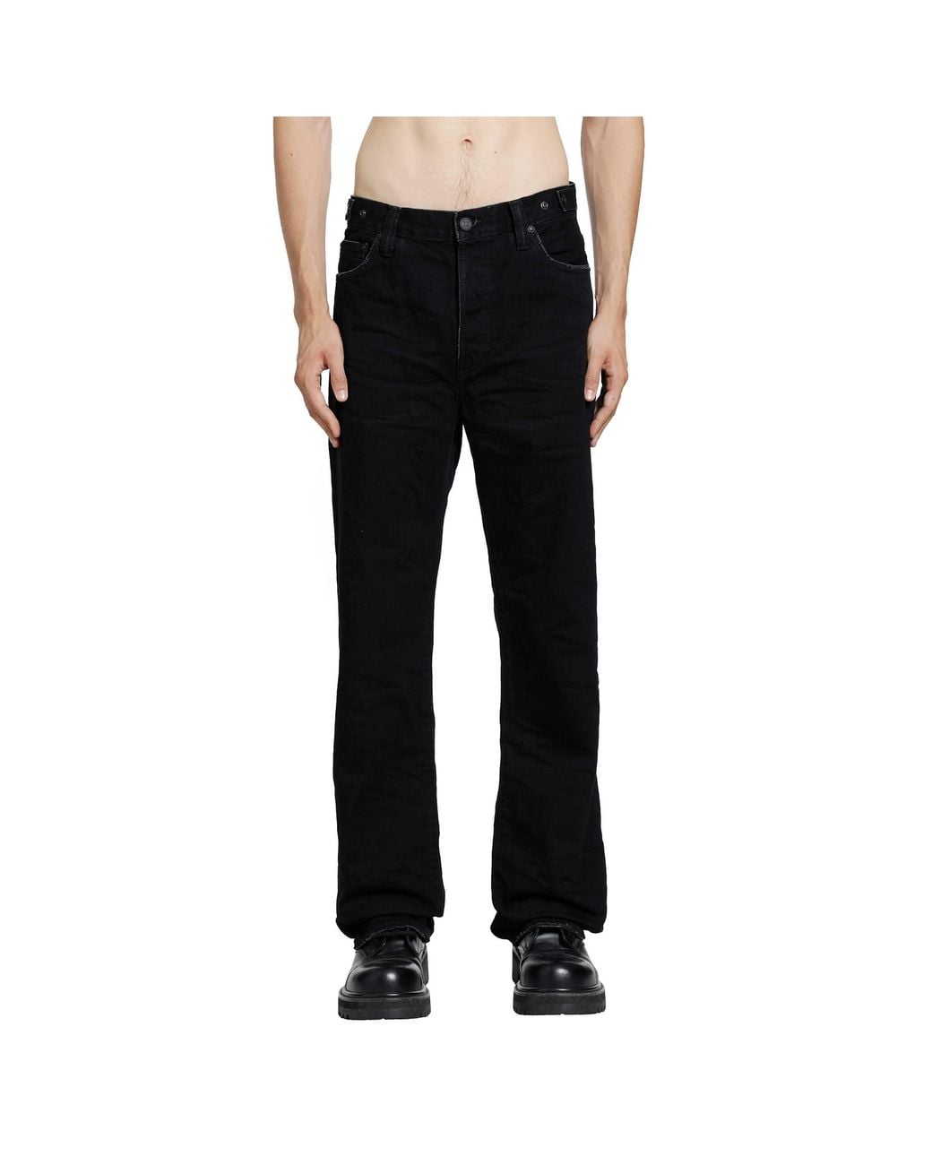 Mastercraft Union Black Showa Relaxed Mayonaka Jeans for men
