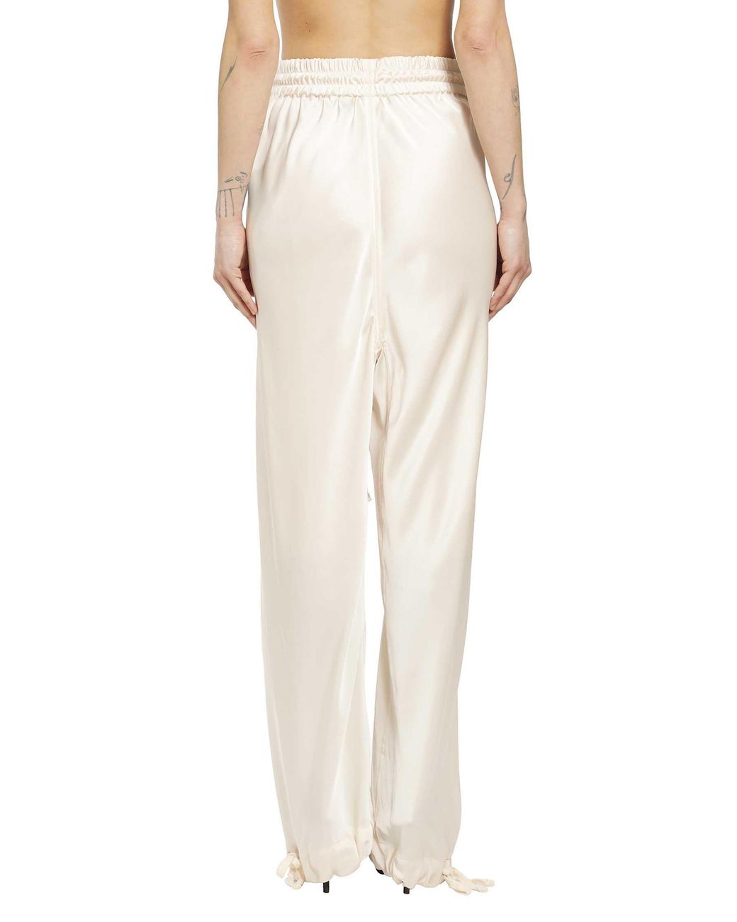 Yehuafan Natural Satin Pants