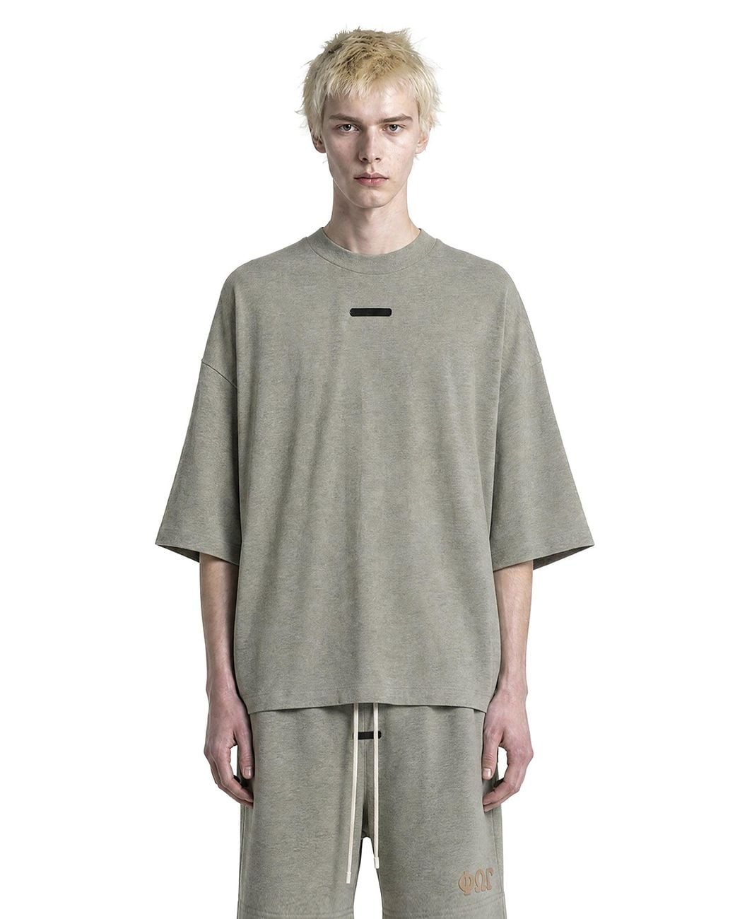 Fear Of God Gray Merch Tee Boxy Fit for men
