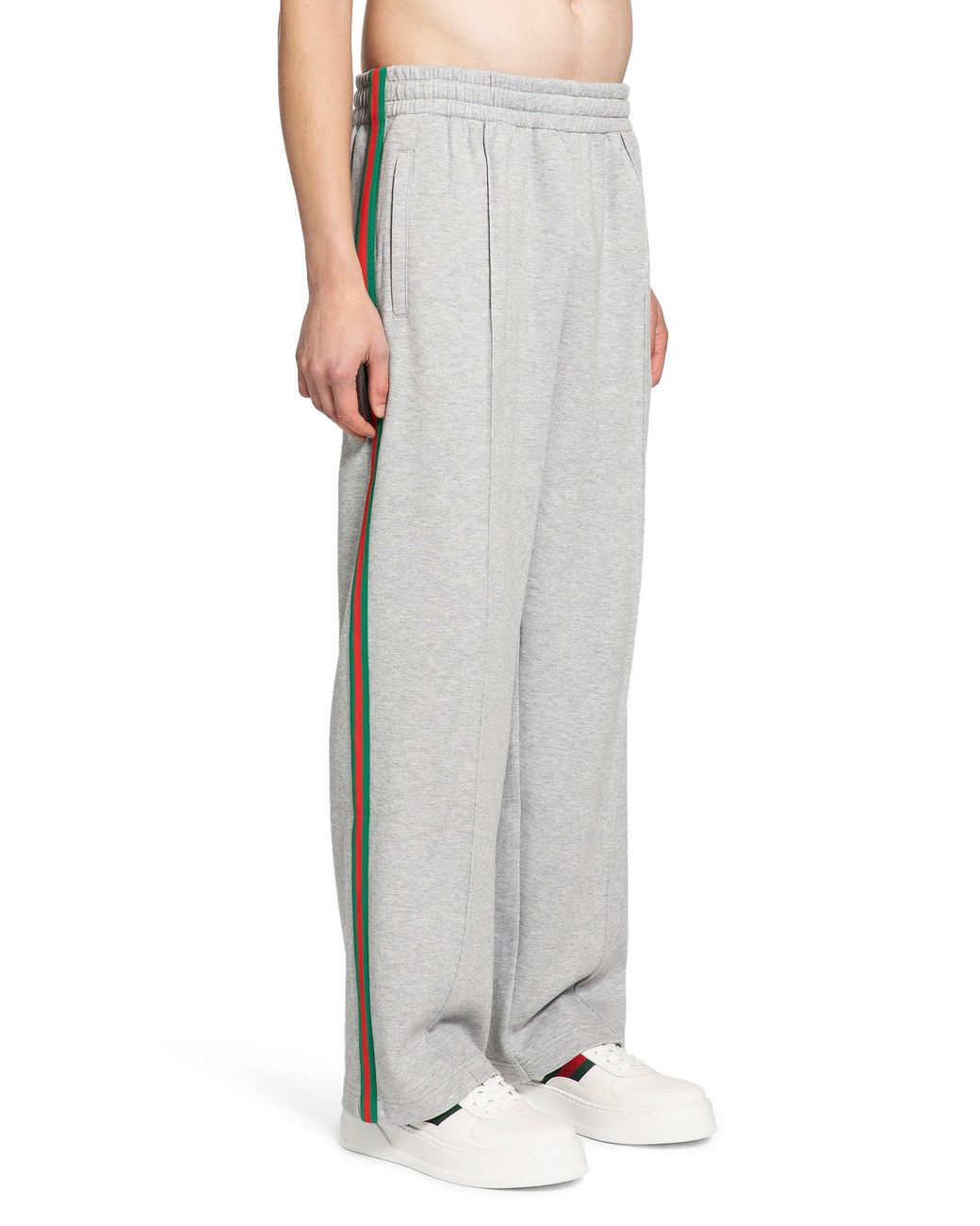 Gucci Gray Cotton Sweatpants for men