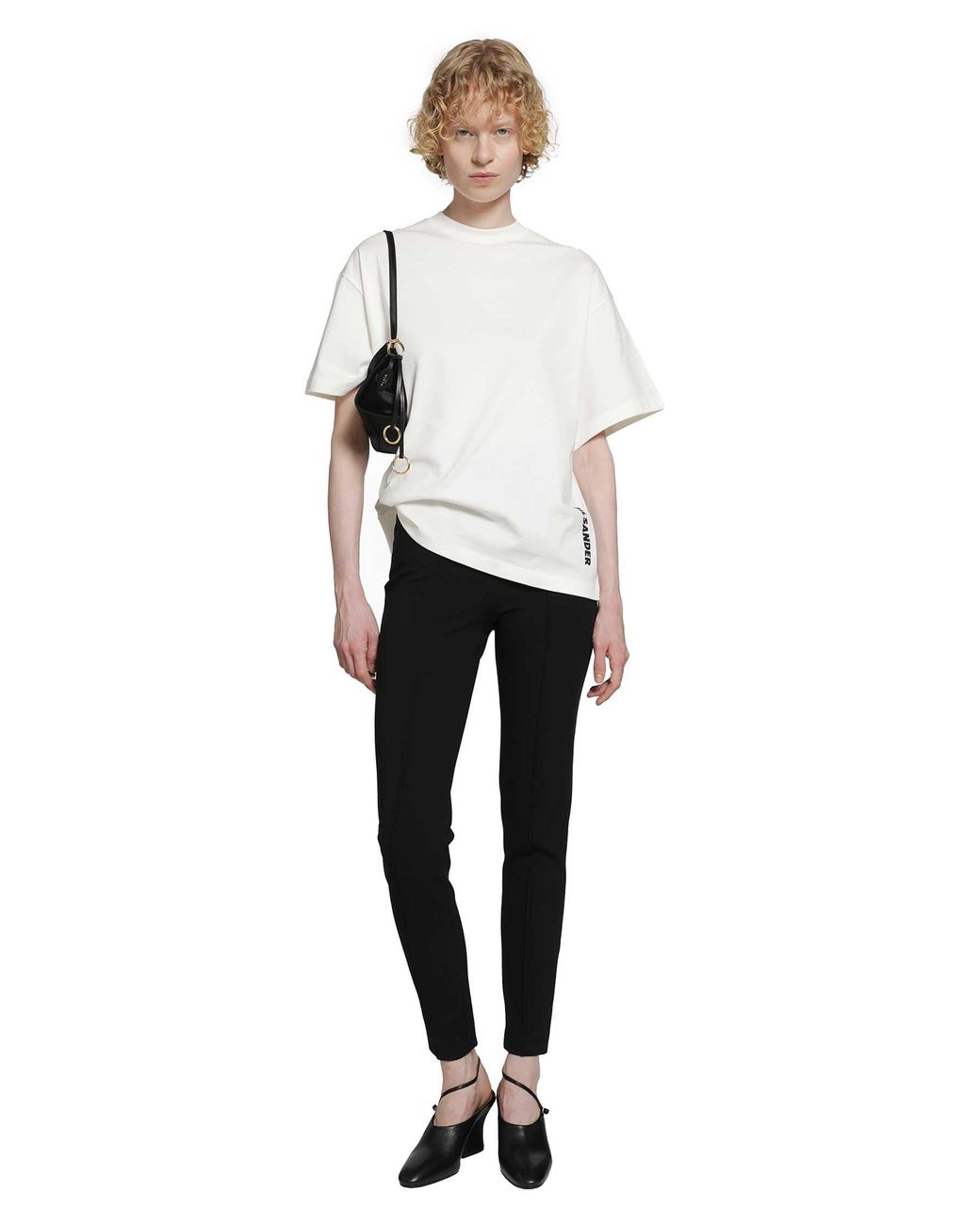 Jil Sander Black Viscose Jersey Skinny Trousers