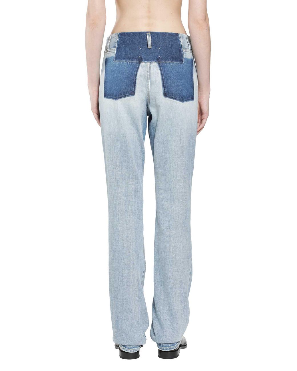 Maison Margiela Blue Two-Tone Jeans