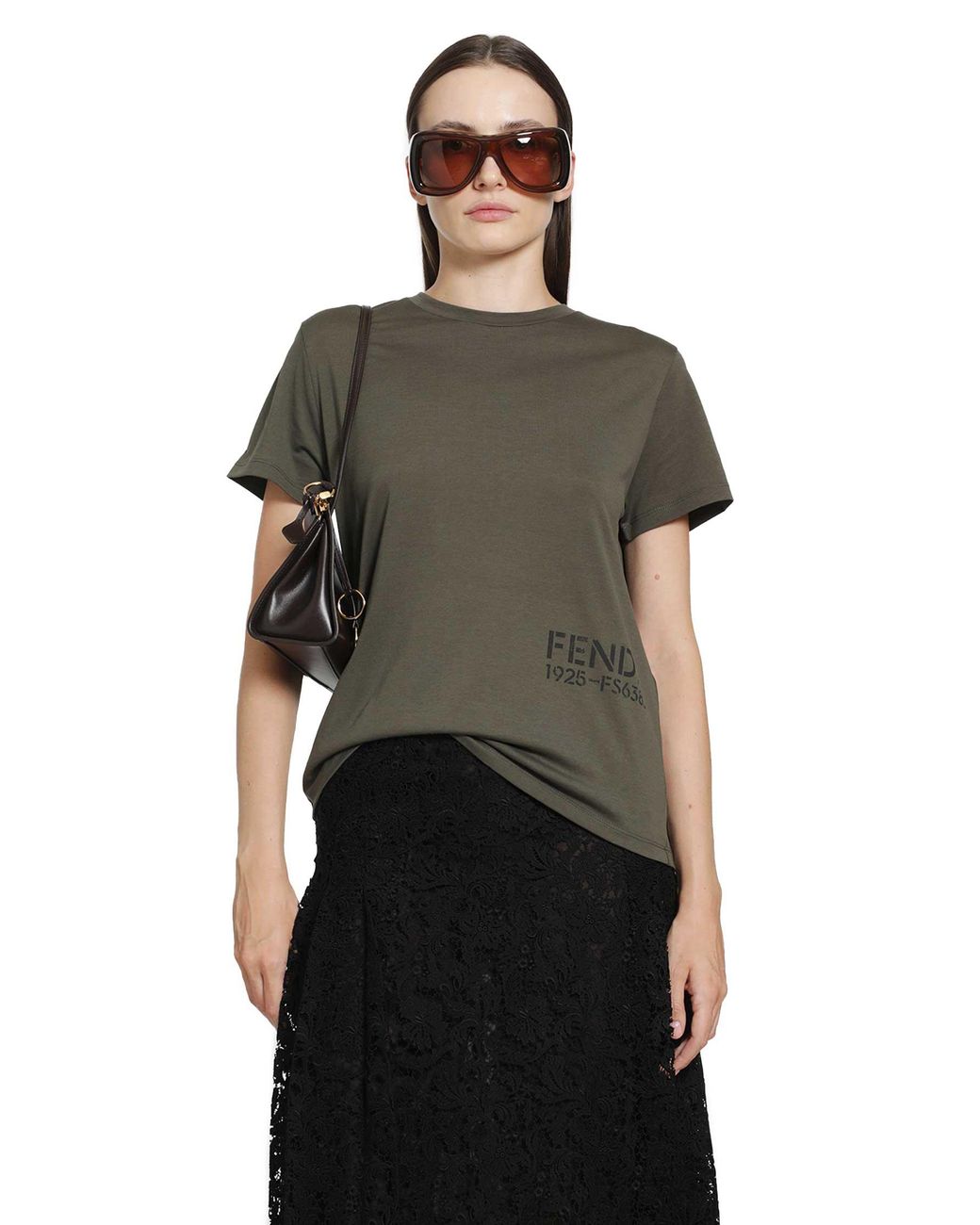 Fendi Black Short Sleeve T-Shirt