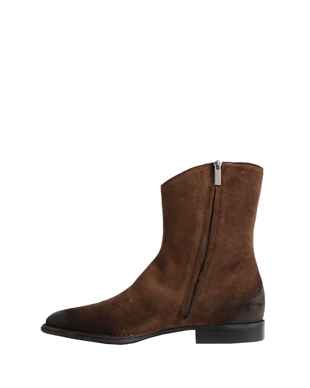 Emporio Armani Brown Oiled Suede Boots for men