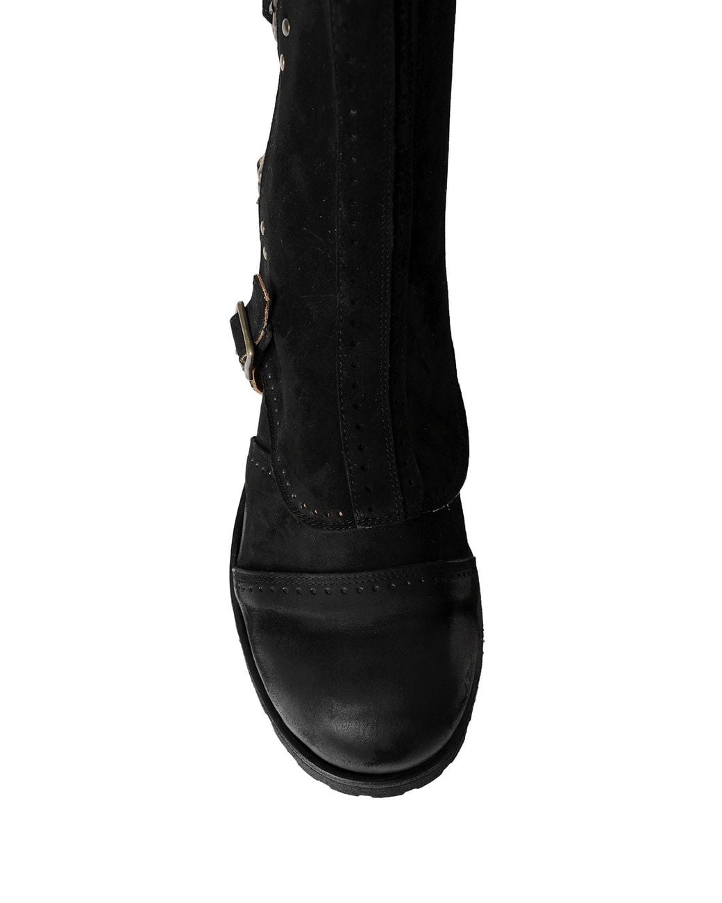 Ziggy Chen Black Removable Gaiter Boots for men