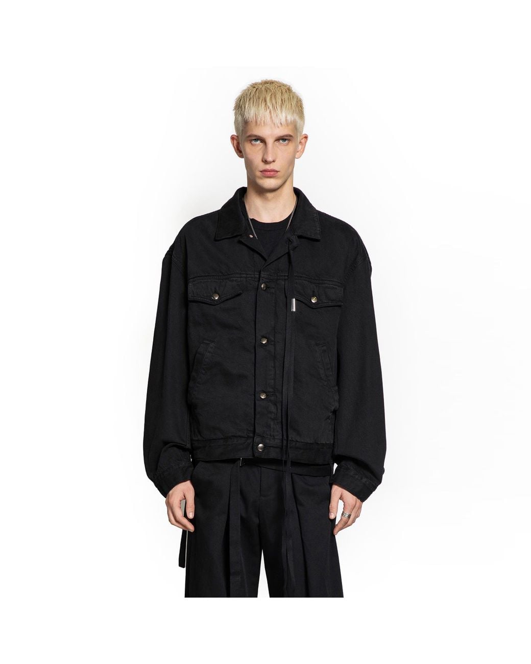 Ann Demeulemeester Patrick High Comfort Denim Blouson in Black for