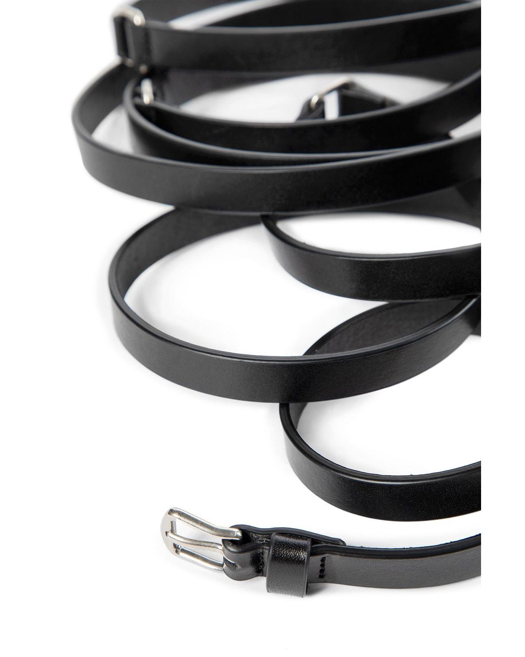 Ann Demeulemeester Black Kepa Triple Wrap Belt